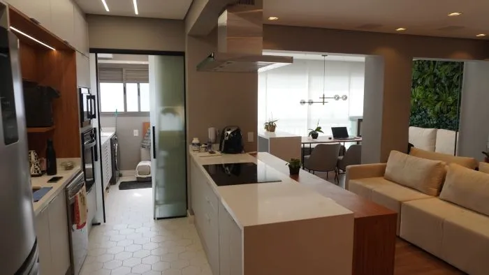 Sala e Cozinha Integradas
